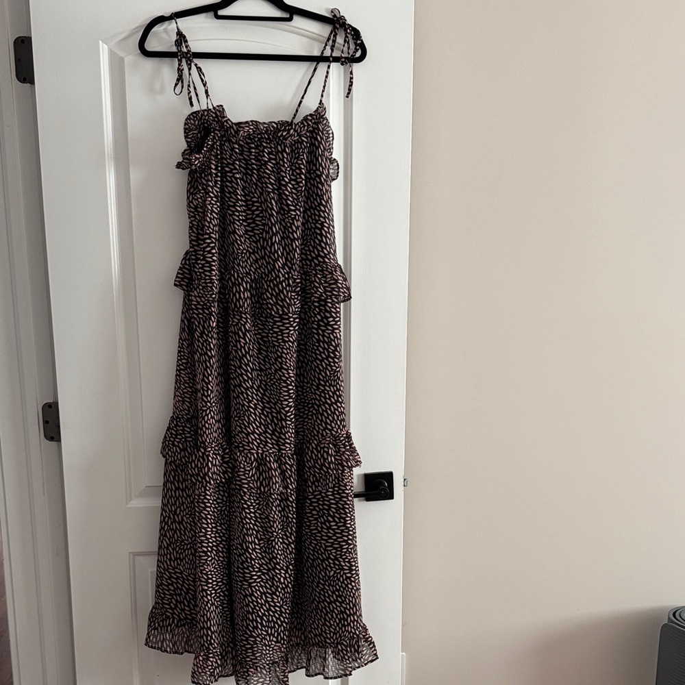 Who What Wear Black and White Maxi Dress